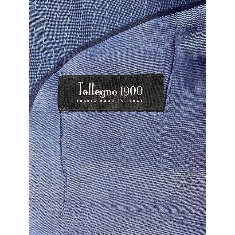 Brooks Brothers Suit Jacket 42 R Blue Wool Striped Tellegno 1900 Regent Italy - Picture 11 of 16